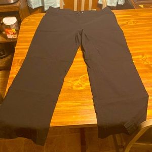 Straight leg black dress pants